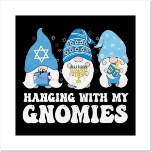 Hanging With My Gnomies Funny Hanukkah Gnome Posters and Art